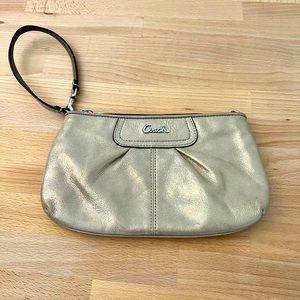Coach Metallic Wristlet